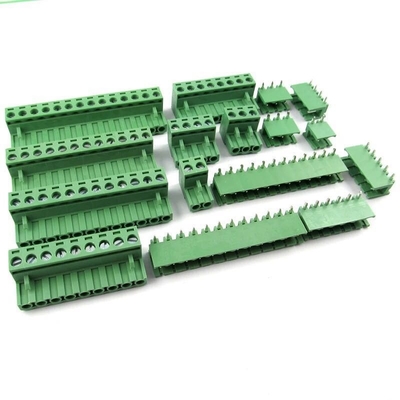 5.08mm Pitch PCB Plug-in Screw Terminal Blocks Plug + Right Angle Pin Header