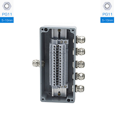 Aluminum Enclosure Sealed Junction Box Project Case 170*80*56mm with UK2.5B Terminal Blocks Kit