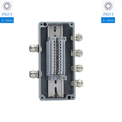 Aluminum Enclosure Sealed Junction Box Project Case 170*80*56mm with UK2.5B Terminal Blocks Kit