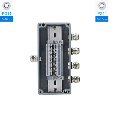 Aluminum Enclosure Sealed Junction Box Project Case 170*80*56mm with UK2.5B Terminal Blocks Kit