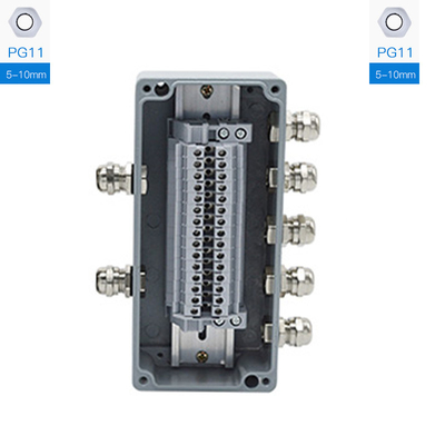 Aluminum Enclosure Sealed Junction Box Project Case 170*80*56mm with UK2.5B Terminal Blocks Kit