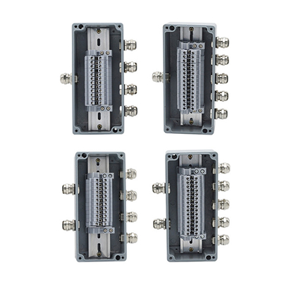 Aluminum Enclosure Sealed Junction Box Project Case 170*80*56mm with UK2.5B Terminal Blocks Kit