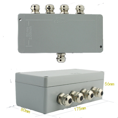 Aluminum Enclosure Sealed Junction Box Project Case 170*80*56mm with UK2.5B Terminal Blocks Kit