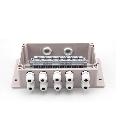 Surface Mount Plastic Junction Box Project Case Waterproof UK2.5B Terminal Blocks 200*120*75mm