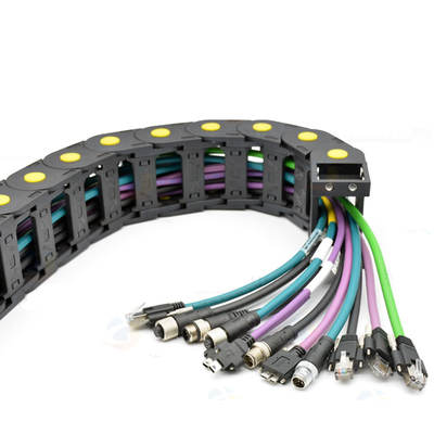 Flexible Drag Chain Cable M12 to RJ45 Plug Connector Ethernet Network Cable Cat6 Wiring Harness Turnkey