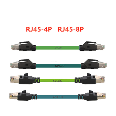 Flexible Drag Chain Cable M12 to RJ45 Plug Connector Ethernet Network Cable Cat6 Wiring Harness Turnkey