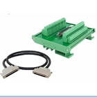 SCSI 68 Pin Connector DIN Rail Mounting Terminal Blocks Adapter with 1 meter Cable