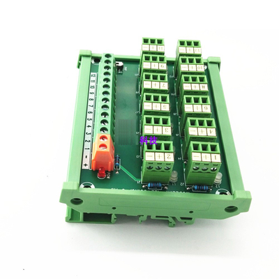 PLC Sensor Signal Input Distribution Module Terminal Blocks Connection Board 12 Arrays