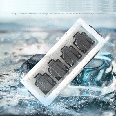 Outdoor Wall Mounted Electrical Power Socket Outlet Imitation Marble Polyethylene Plastic