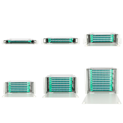 ODF FC SC LC ST Connector 19-inch Rack Mount Fiber Optic Distribution Frame Unit Sliding Cassette 1U 2U 3U