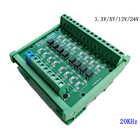 TTL  HTL Signals Converter Terminal Blocks Board 8 Ways For PLC NPN or PNP 1.8V 3.3V 5V 12V 24V Input
