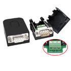DB9 D Sub 9 Pin RS232 Serial Port Connectors to 3-pin Terminal Blocks Adapter