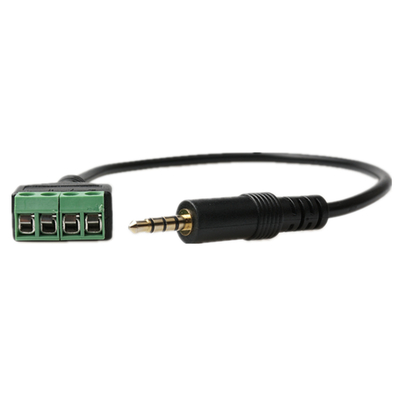 3.5mm 4-Pole Stereo Headphone Audio Male Plug to Screw Terminals Block Adapter Expansion Cable