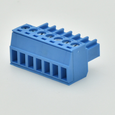 3.81mm or 3.50mm Pitch PCB Pluggable Screw Terminal Blocks Plug + Pin Header Blue Color