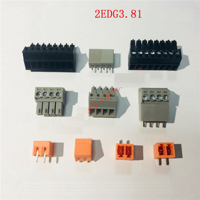 3.81mm or 3.50mm Pitch PCB Pluggable Screw Terminal Blocks Plug + Pin Header Blue Color