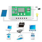 MPPT Solar Charge Controller Battery Charging Panel Dual USB Controlador De Carga 12V 24V Auto Regulator
