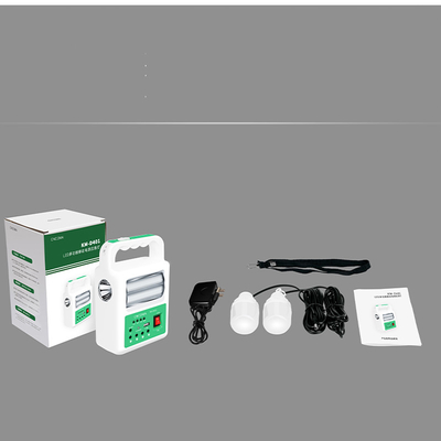 Portable Solar Power Bank Panel 2 LED Lamp with USB Cable Battery Charger Emergency Lighting System