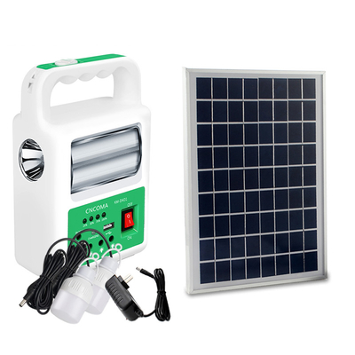 Portable Solar Power Bank Panel 2 LED Lamp with USB Cable Battery Charger Emergency Lighting System