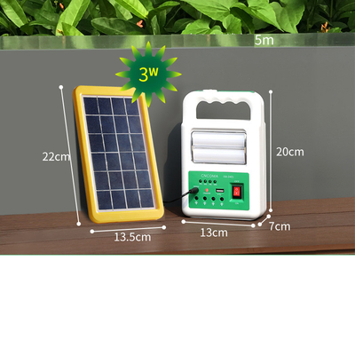 Portable Solar Power Bank Panel 2 LED Lamp with USB Cable Battery Charger Emergency Lighting System