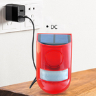 Motion Sensor Solar Alarm Red Lamp Warning Sound Light Waterproof for Garden Farm Warehouse