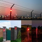 Motion Sensor Solar Alarm Red Lamp Warning Sound Light Waterproof for Garden Farm Warehouse
