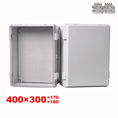 400x300x180mm IP65 Waterproof Electrical Enclosure Outdoor Plastic Wall Junction Box Case