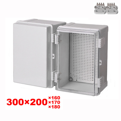 400x300x180mm IP65 Waterproof Electrical Enclosure Outdoor Plastic Wall Junction Box Case