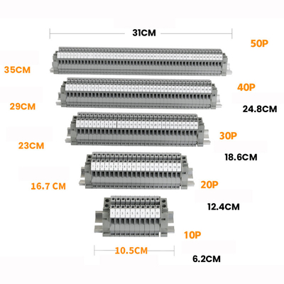 UK2.5B UK Series DIN Rail Screw Clamp Terminal Blocks