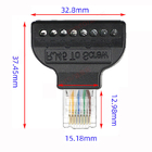 RJ45 Male 8P8C to 8 Pin Screw Terminal Block Adapter for CCTV Video Solution