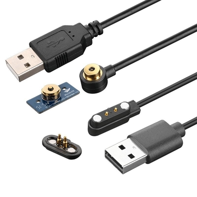 Pogo Pin Connector DC Power Adapter Magnetic Charging Cable Male Female Expansion Cable