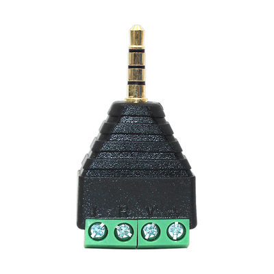 3.5mm 3-Pole Stereo Headphone Audio Male Jack Female Plug to Screw Terminal Block Adapter