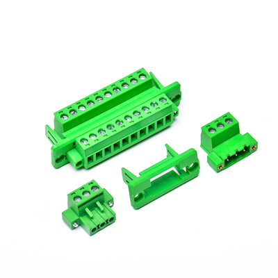 5.08 mm pitch Feed Through Flange Screw Terminal Blocks Dismountable