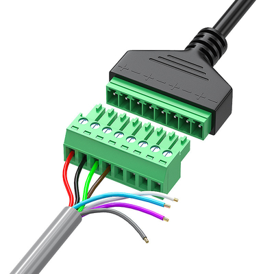 Female or Male RJ45 8P8C Connector to 8 Pin Screw Terminals Converter Adapter Cable 30cm Long