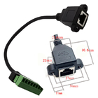 Female or Male RJ45 8P8C Connector to 8 Pin Screw Terminals Converter Adapter Cable 30cm Long