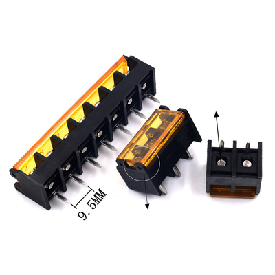 9.5mm / 0.375" Barrier Screw Terminal Blocks Side Pin Mounting