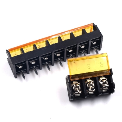 9.5mm / 0.375" Barrier Screw Terminal Blocks Side Pin Mounting