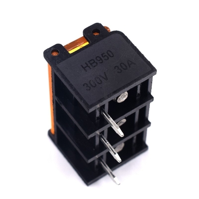 9.5mm / 0.375" Barrier Screw Terminal Blocks Side Pin Mounting