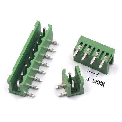 3.96mm Pitch PCB Pluggable Screw Terminal Blocks Plug + Pin Header Socket Green HT3.96