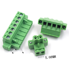 5.08mm Pitch PCB Plug-in Screw Terminal Blocks Plug Right Angle Pin Header with Flange