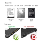 USB3.0 Port Hard Drive Enclosure 2.5 inch HDD SSD Portable Case Transparent External Box