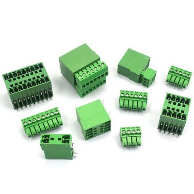 3.81mm Pitch Dual Row PCB Pluggable Screw Terminal Blocks Plug + Angle Pin Header