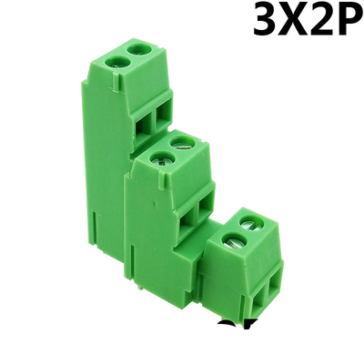 5.08mm / 5.00mm Pitch PCB 3 Row Screw Terminal Blocks 2pin 3pin Jointable