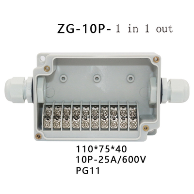 IP65 Waterproof Junction Box 110*75*43mm Terminal Blocks Electric Enclosure 10 Ways