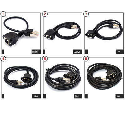 Female or Male RJ45 8P8C Connector to 8 Pin Screw Terminals Converter Adapter Cable 30cm Long