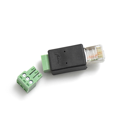 RJ45 Network Male 8P8C to 3 Pin Screw Terminal Block Adapter