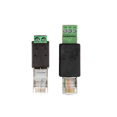 RJ45 Network Male 8P8C to 3 Pin Screw Terminal Block Adapter