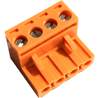 Orange 5.08mm Pitch PCB Pluggable Screw Terminal Blocks Plug + Pin Header Socket
