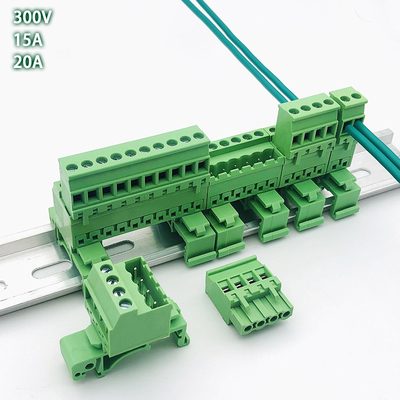 5.08mm / 0.2&quot; Pitch Pluggable Screw Terminal Blocks Din Rail Mounting