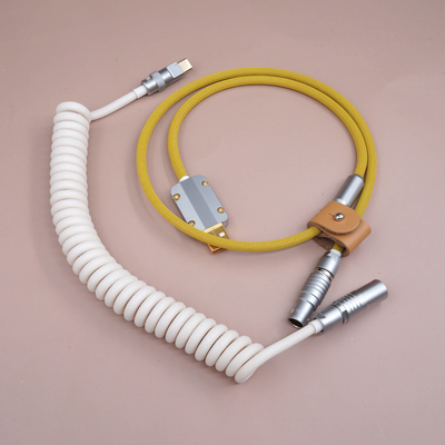 Heavy Duty Connector Coupled Mechanical Keyboard Cable Docking Circular Plug Socket