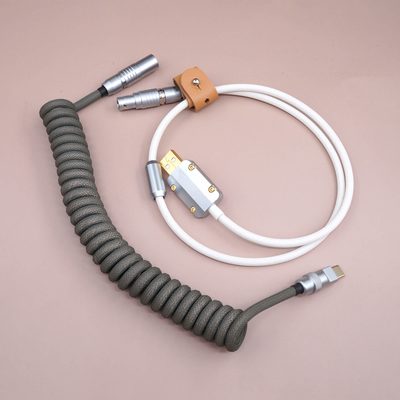 Heavy Duty Connector Coupled Mechanical Keyboard Cable Docking Circular Plug Socket